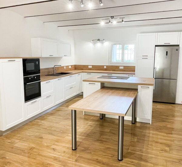 cuisine épurée blanche