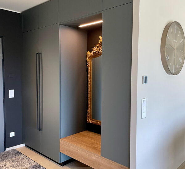 meubles entrée anthracites armony